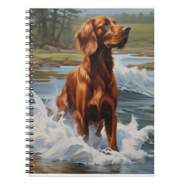 Caderno Espiral Irish Setter (Frente)