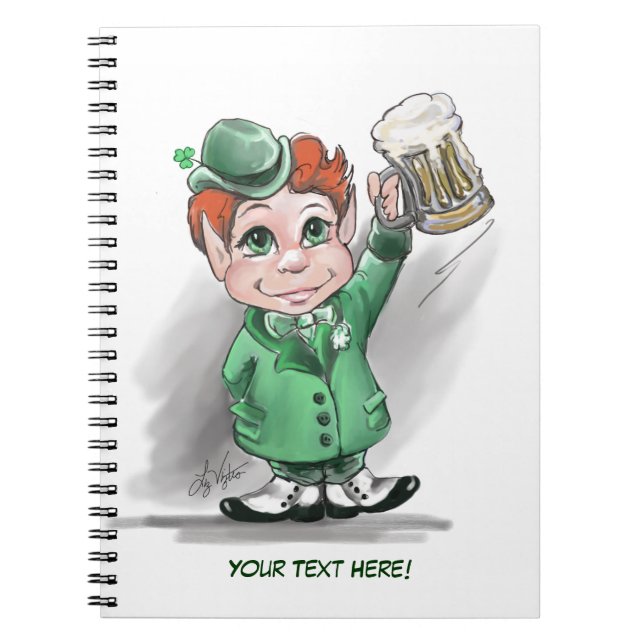 Caderno Espiral Irlandês Cheers! Notebook (Frente)