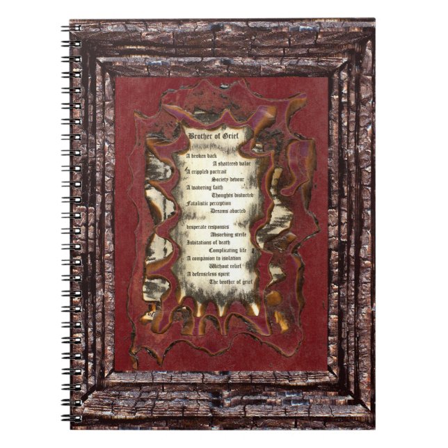 Caderno Espiral Irmão da tristeza (Frente)