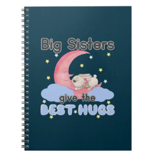Caderno Espiral Irmãs Mais Velhas Dão os Melhores Abraços - Coelho