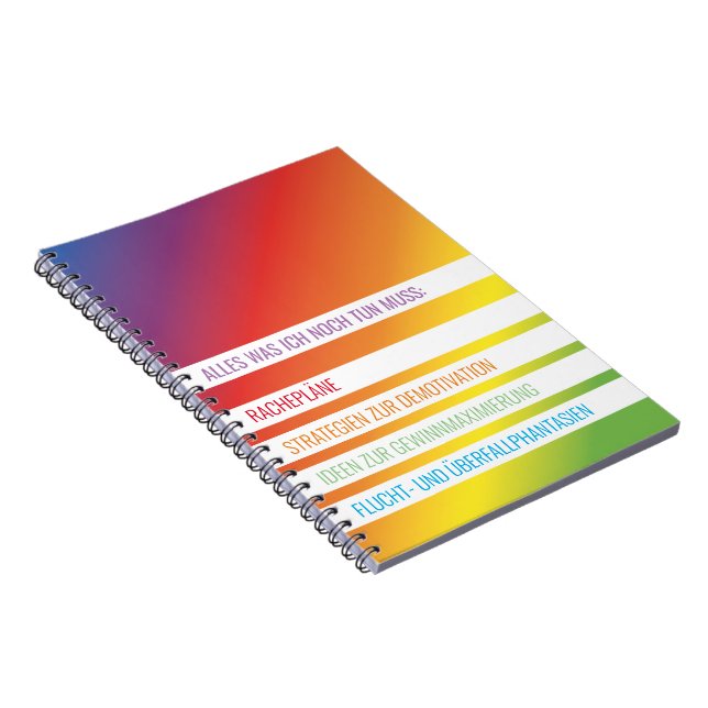 Caderno Espiral Irônico e confiante (Lado Direito)