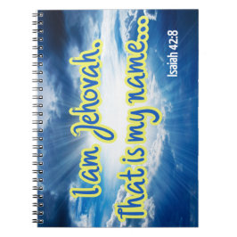 Caderno Espiral Isaiah 42:8