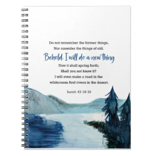 Caderno Espiral Isaiah 43:18-19