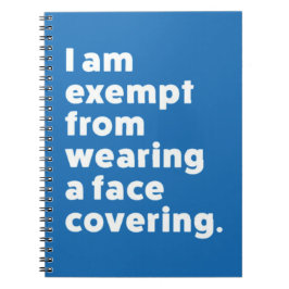 Caderno Espiral Isento de Vestir uma cobertura de rosto