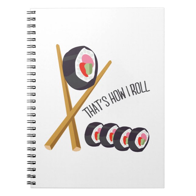 Caderno Espiral Isso é como eu rolo (Frente)