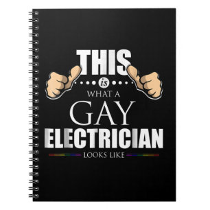 Caderno Espiral Isto É O Que Um Elétrico Gay parece LGBT