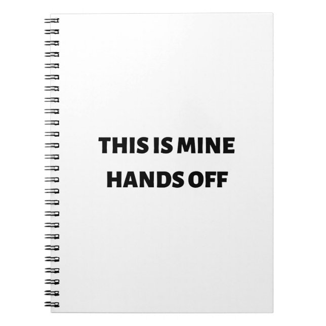 Caderno Espiral Isto são minhas mãos longe (Frente)