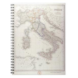 Caderno Espiral Italia antes da unificação