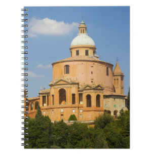 Caderno Espiral Itália, Bolonha, Dia Ensolarado com Portico di San