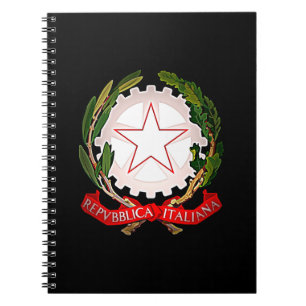 Caderno Espiral Itália Emblem Dark