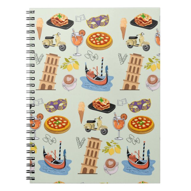Caderno Espiral Itália Férias Perfeitas (Frente)