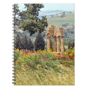 Caderno Espiral Itália, Sicília, Agrigento. As ruínas da