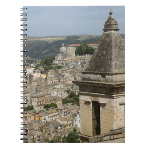 Caderno Espiral ITÁLIA, Sicília, RAGUSA IBLA: Vista da Cidade e Sa