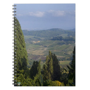 Caderno Espiral Itália, Toscana, Montepulciano. Vista da