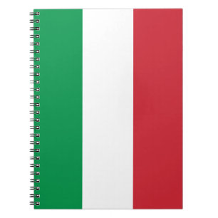 Caderno Espiral Italy Flag