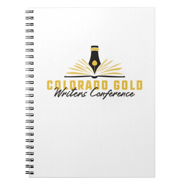 Caderno Espiral Itens de Conferência de Escritores CO Dourados do  (Frente)