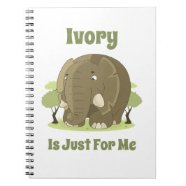 Caderno Espiral Ivory é apenas para mim um notebook fotográfico es