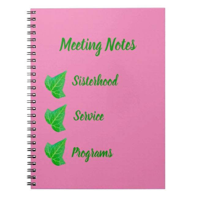 Caderno Espiral Ivy Notebook (Frente)