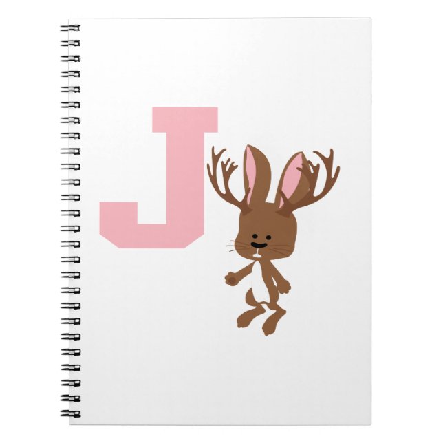 Caderno Espiral J é para Jackalope (Frente)