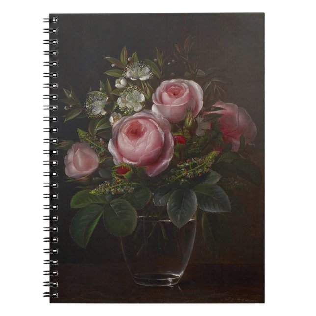 Caderno Espiral J.L. Jensen - Rosas e Árvores Anêmonas em um ... (Frente)