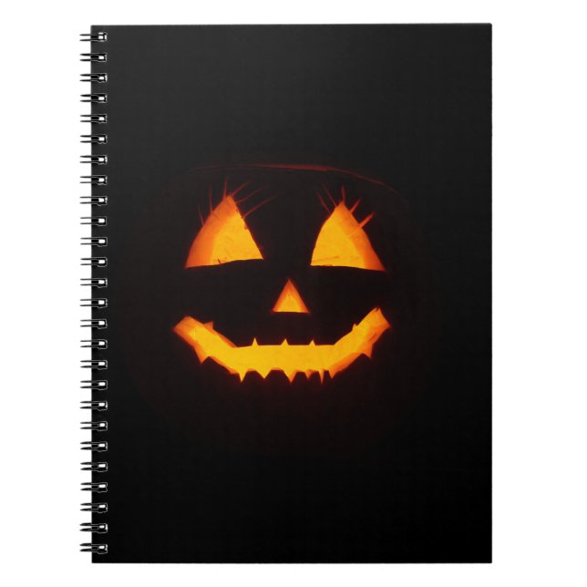 Caderno Espiral Jack O Lanterna Iluminado (Frente)