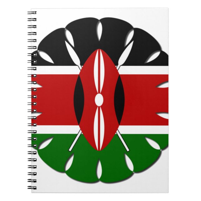 Caderno Espiral Jambo Kenyan Flag (Frente)