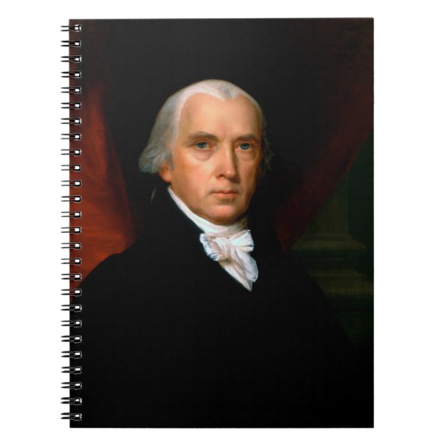 Caderno Espiral James Madison, o 4º Presidente: América Colonial (Frente)