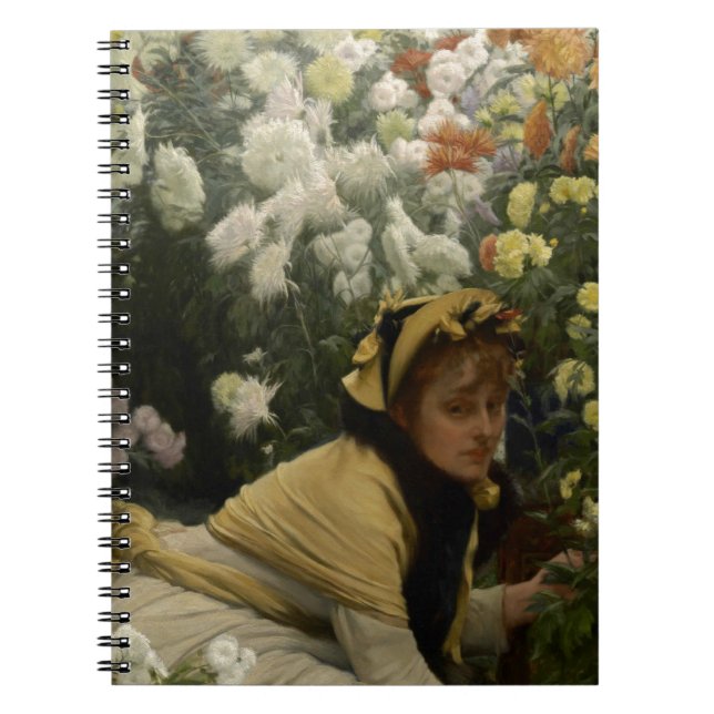 Caderno Espiral James Tissot Chrysanthemums (Frente)