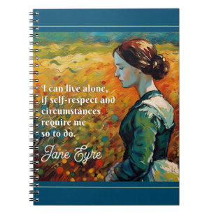 Caderno Espiral Jane Eyre Cita Estilo Monet