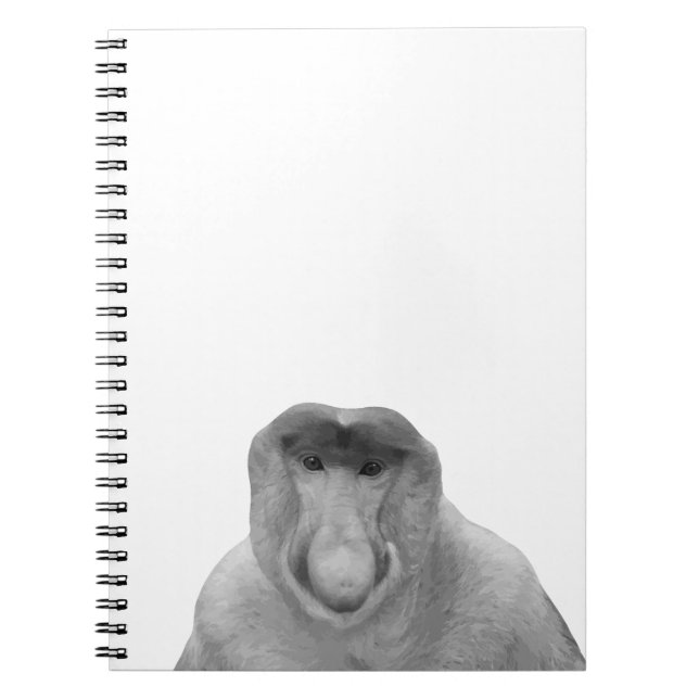 Caderno Espiral Janusz Meme, Proboscis Monkey, Polak, Pole Janus (Frente)