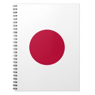 Caderno Espiral Japanese National Flag of Japan Nisshoki