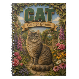 Caderno Espiral Jardim da Casa de Gatos POPCUT
