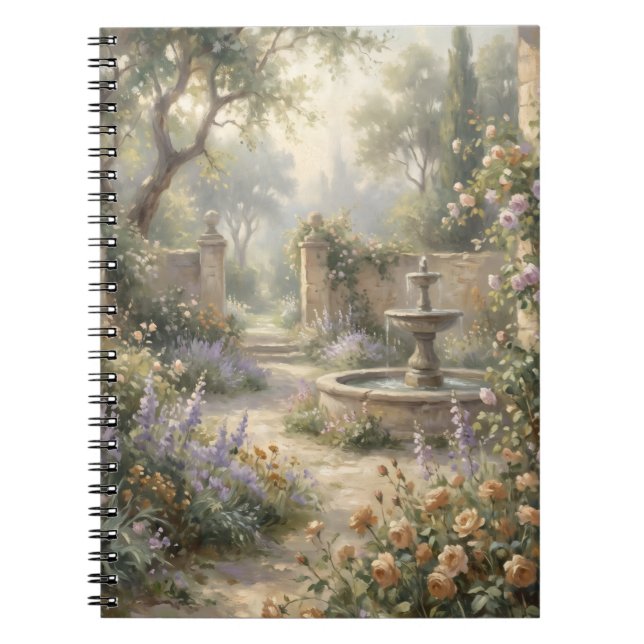 Caderno Espiral Jardim da Fonte Tranquila (Frente)