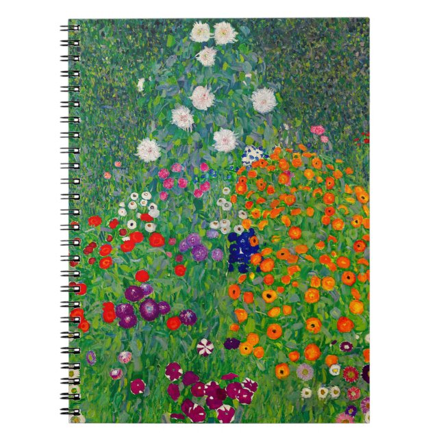 Caderno Espiral Jardim de Algodão Gustav Klimt (Frente)