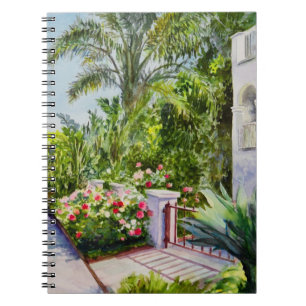 Caderno Espiral Jardim de rosas do canal