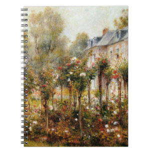 Caderno Espiral Jardim de rosas Wargemont por Renoir