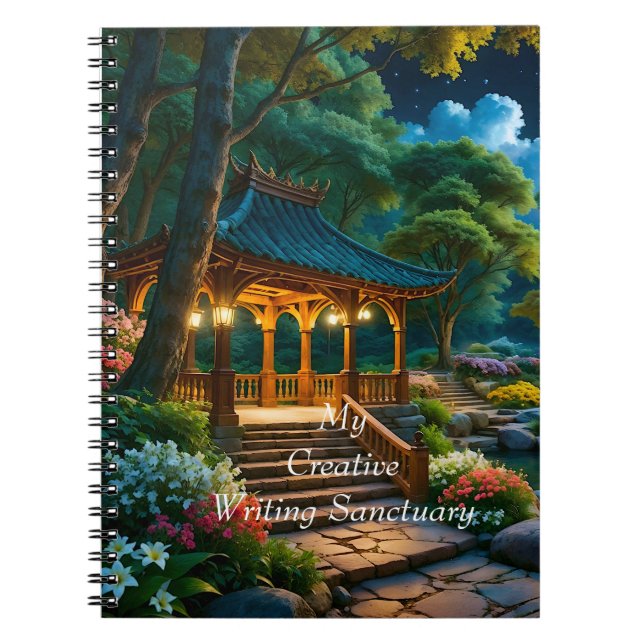 Caderno Espiral Jardim do Notebook Quiet Night (1) (Frente)