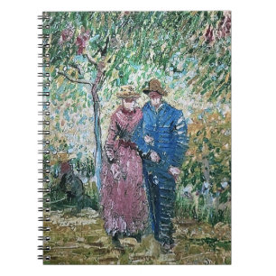 Caderno Espiral Jardim dos Casais de Corte na pintura de Van Gogh