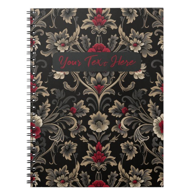 Caderno Espiral Jardim Escuro Personalizado (Frente)