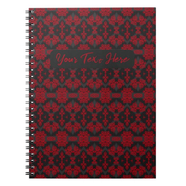 Caderno Espiral Jardim Escuro Personalizado (Frente)