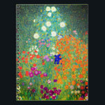 Caderno Espiral Jardim Flor Gustav Klimt<br><div class="desc">Notebook com pintura a óleo do Jardim Flor de Gustav Klimt (1906). Um belo jardim de flores roxas,  vermelhas,  brancas,  azuis e laranja. Um presente de excelente para fãs de Arte Nouveau e de Arte Austríaca.</div>