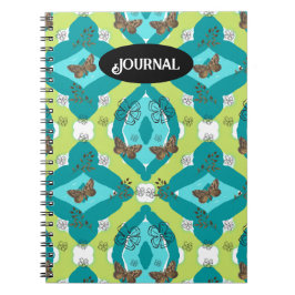 Caderno Espiral jardim floral