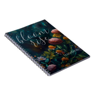 Caderno Espiral Jardim Noturno Celestial Manifestar e Crescer