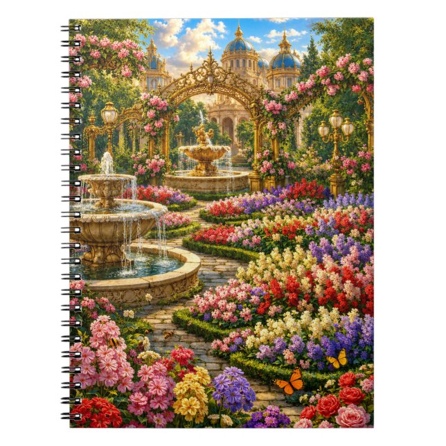 Caderno Espiral Jardim Real Encantado (Frente)