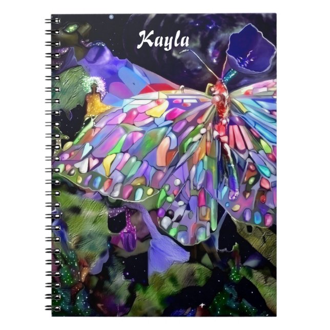 Caderno Espiral Jardim Secreto Borboleta  (Frente)