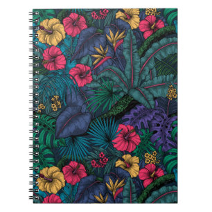 Caderno Espiral Jardim tropical