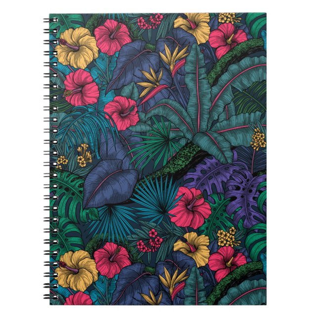 Caderno Espiral Jardim tropical (Frente)
