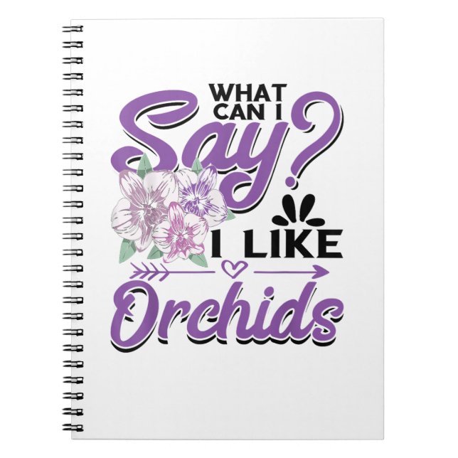 Caderno Espiral Jardinagem de Orquídeas (Frente)