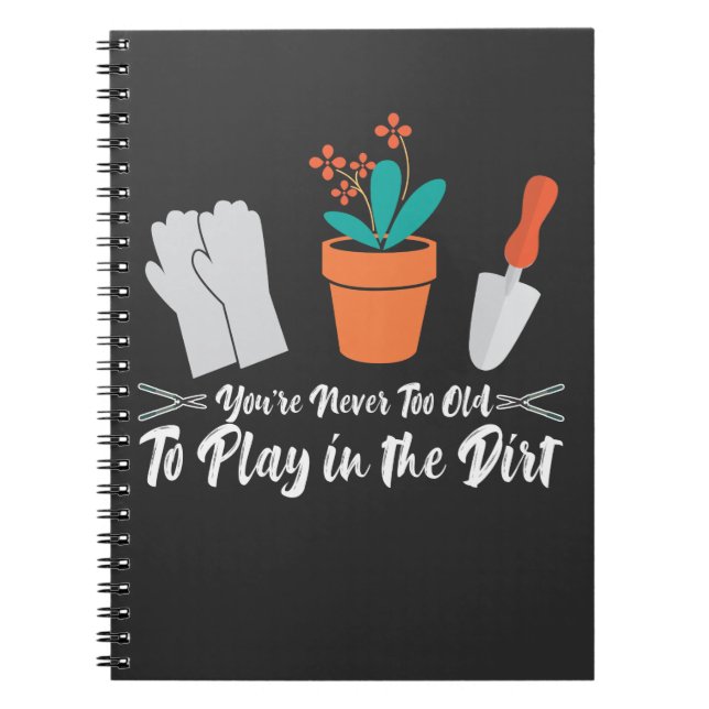 Caderno Espiral Jardineiro Natural da Piada Engraçado (Frente)