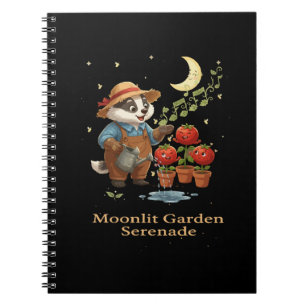 Caderno Espiral Jardineiro Texugo Caprichoso Serenata no Jardim ao